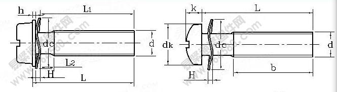 DIN 6900-2-1990 开槽螺钉和波形垫圈组合执行标准