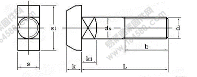 DIN 186-1988 T型方颈螺栓执行标准