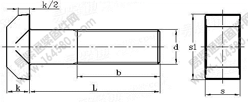 DIN 25192-1978 铁路车辆用T形头螺栓