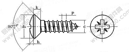 DIN 7505-1986 米字槽半沉头塑料牙螺钉（纤维板钉）执行标准