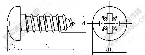 DIN 7505-1986 米字槽盘头塑料牙自攻钉（纤维板钉）执行标准