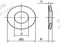 DIN 6908-1990 组合件用锥形弹性垫圈执行标准