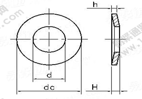 DIN 6908-1995 螺钉和垫圈组合件用锥形弹性垫圈执行标准