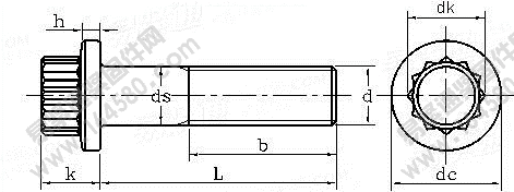 DIN 65438-1993 MJ螺纹钛合金十二角法兰螺栓执行标准