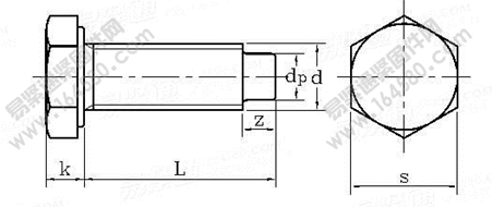 DIN 561-1995 六角头圆柱端紧定螺钉