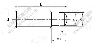 DIN 6332-1981 带推力点的定位螺钉（球面圆柱端）