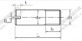 GB/T 878-1986 外螺纹圆柱销（开槽无头螺钉）
