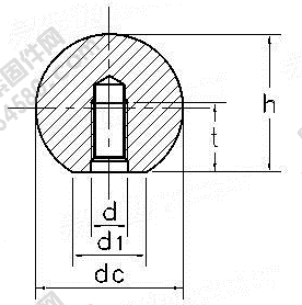 DIN 319-1978 圆球形盖型螺母