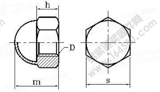 GB/T 802.2-2010 焊接型六角盖形螺母