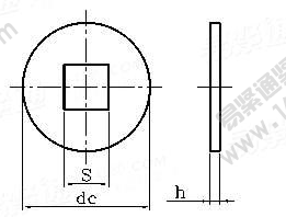 DIN 440-1990 木结构用特大垫圈（方孔）
