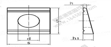 DIN 434-1990 槽钢用方斜垫圈