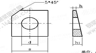 GB /T 853-1988 槽钢用方斜垫圈