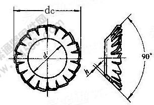 GB /T 956.2-1987 锥形锯齿锁紧垫圈