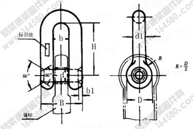 GB /T 547-1994 D型卸锚扣