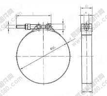 DIN 3017-3-2002 喉箍软管夹件—第3部分螺栓卡箍