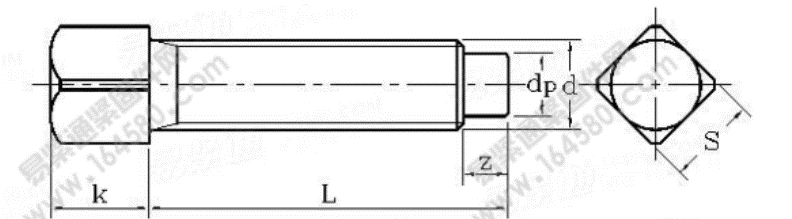 DIN 479-1985 四方头圆柱端紧定螺钉